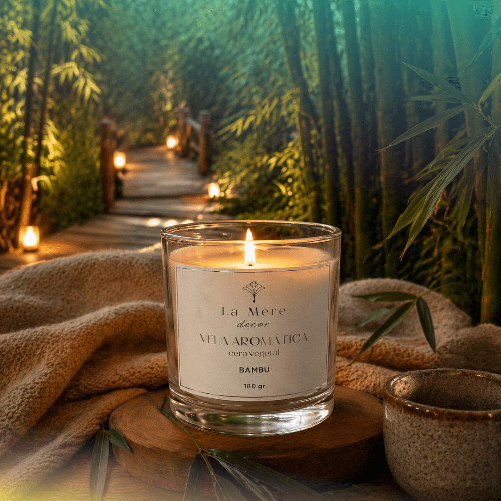 Vela Aromática Vidro 160g - Chá Branco - 3