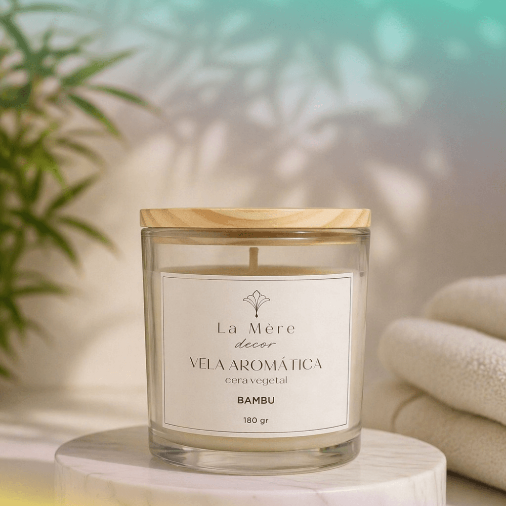 Vela Aromática Vidro 160g - Chá Branco - 6
