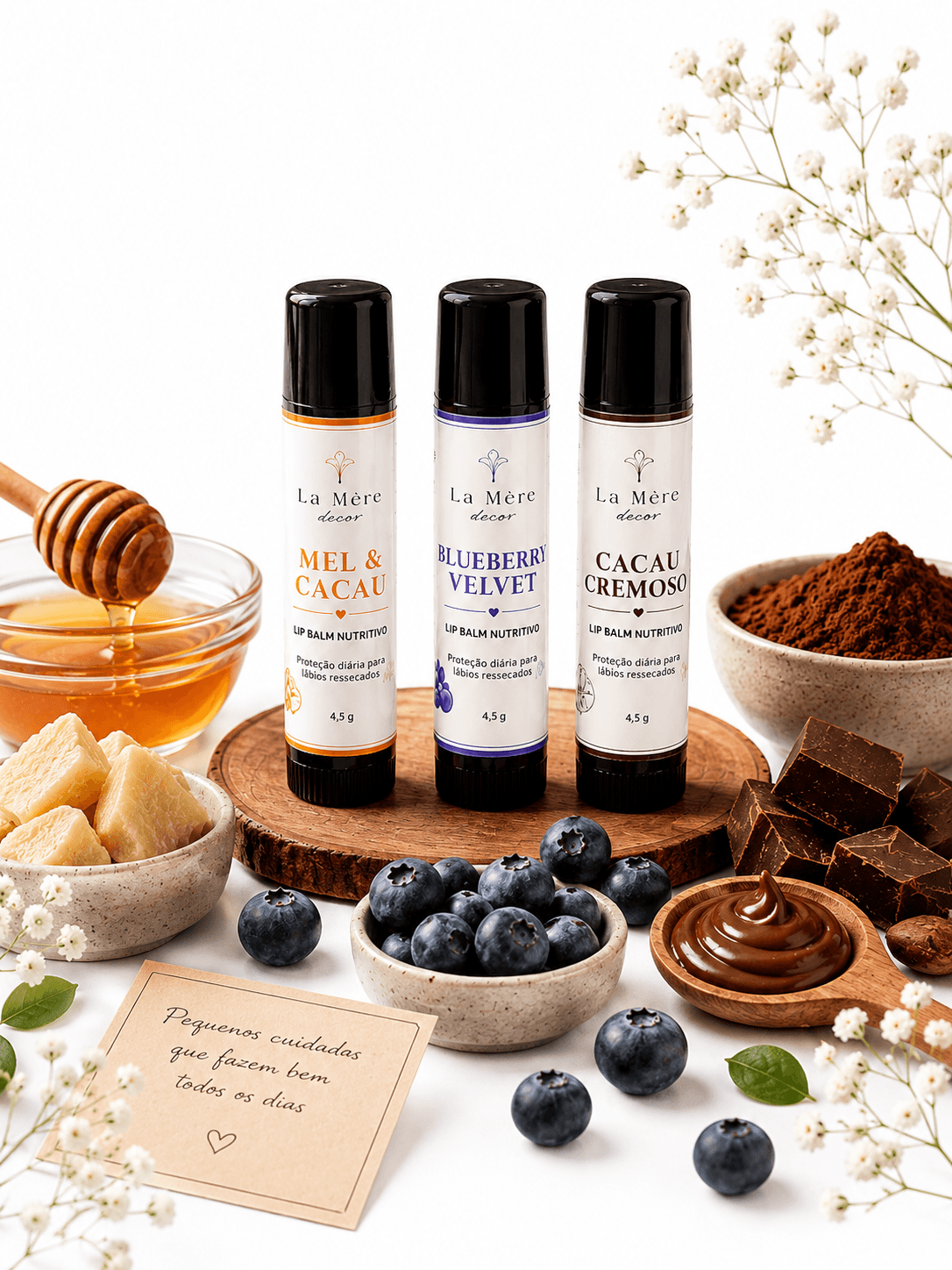 Lip Balm Nutritivo La Mère Decor Sabor:Mel & Cacau - 1