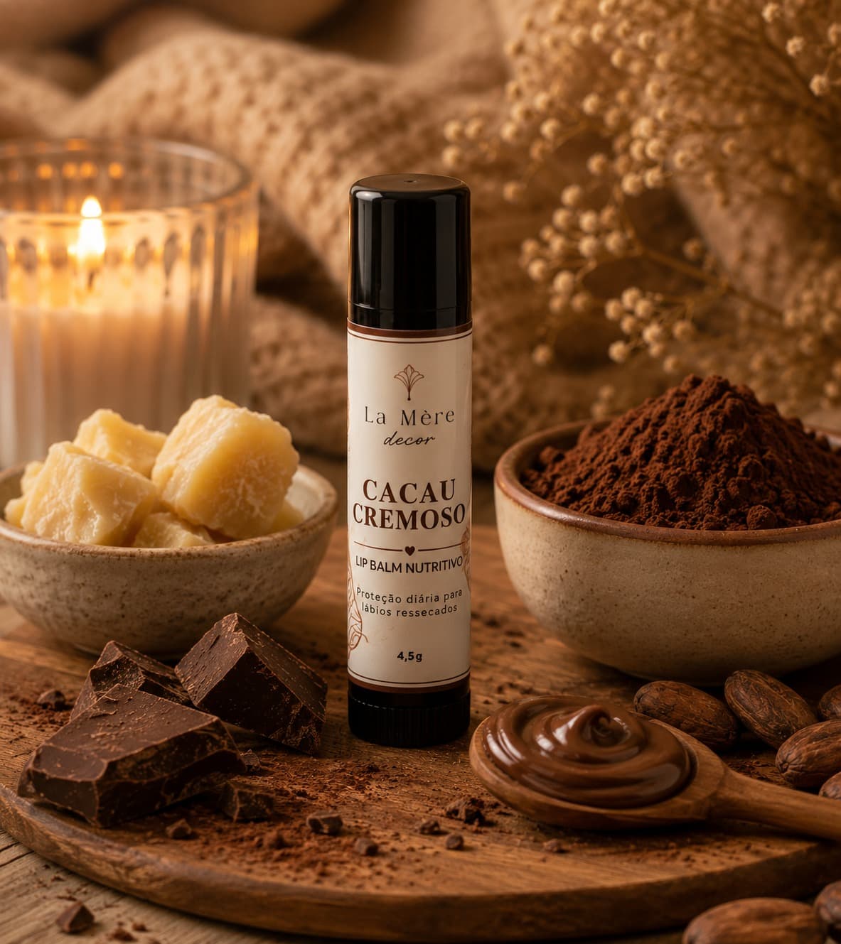 Lip Balm Nutritivo La Mère Decor Sabor:Mel & Cacau - 4
