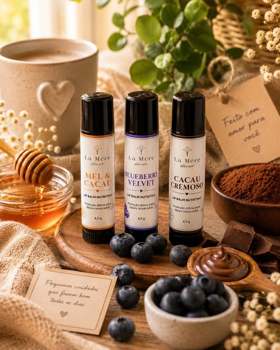 Lip Balm Nutritivo La Mère Decor Sabor:Mel & Cacau - 5